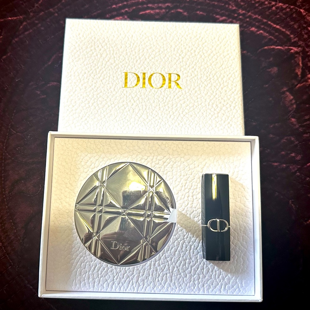 Christian Dior Double-sided mirror and lipstick set